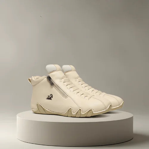 Oddychające sneakersy ortopedyczne — Beżowy, zdjęcie 7