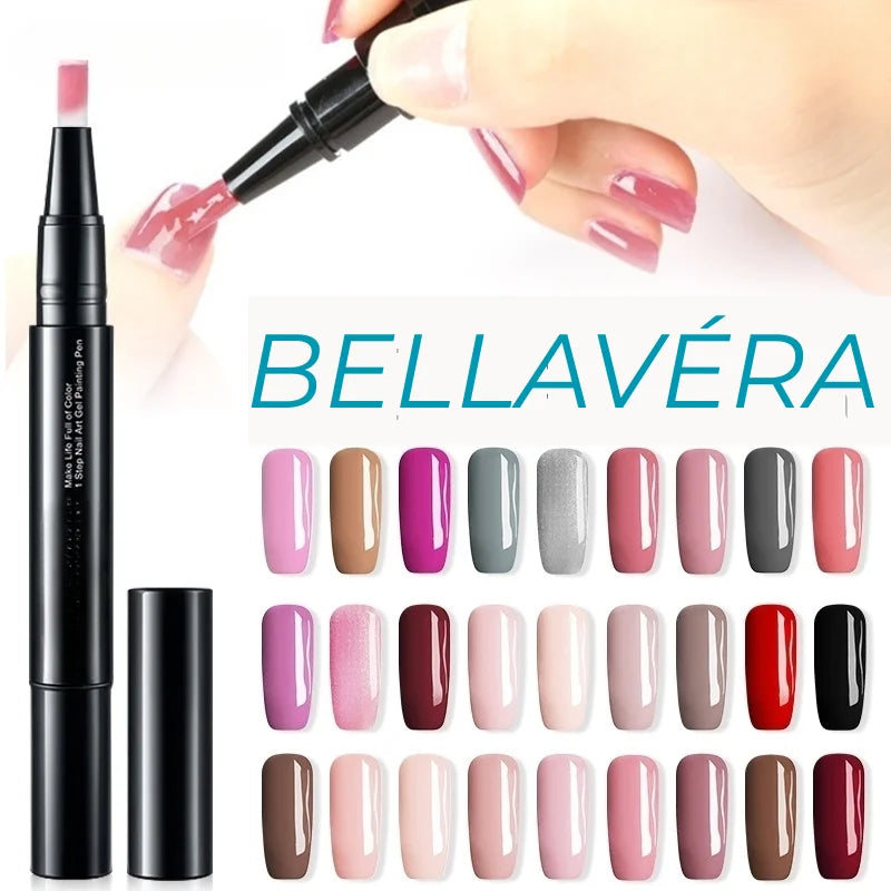 Bellavéra – اصنعي أظافر لامعة ومدهشة بأمان تام (مجموعة من 4)