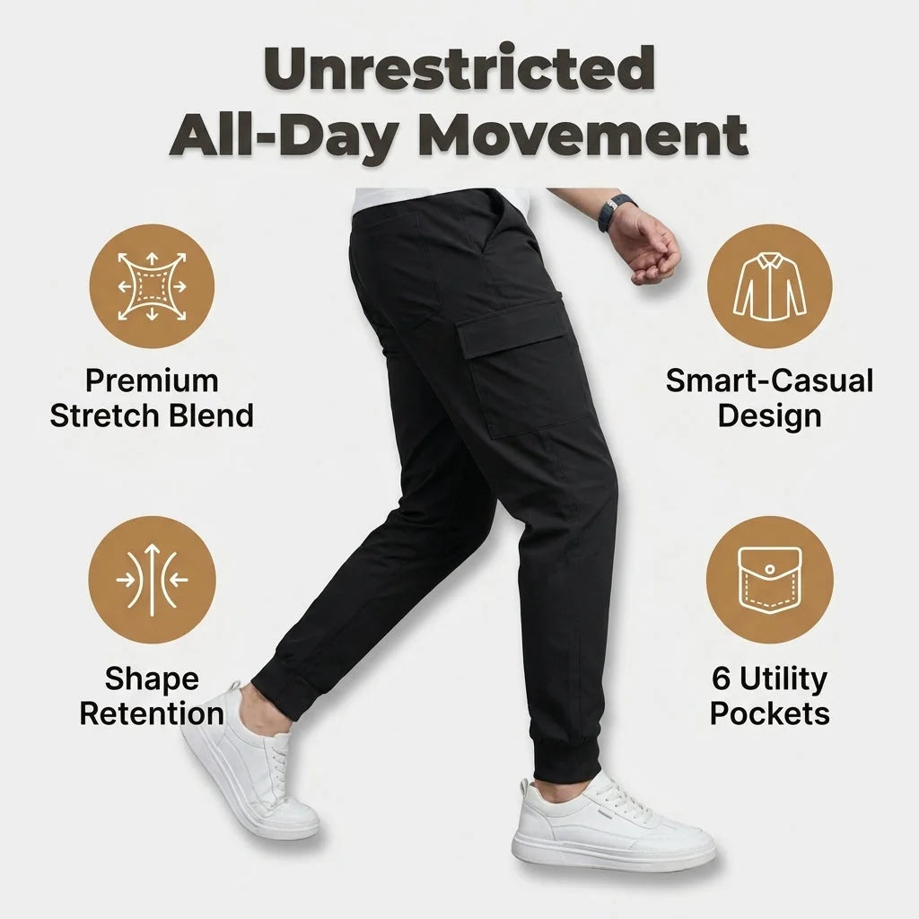 Premium Stretch Cargo Jeans – Comfort en Stijl